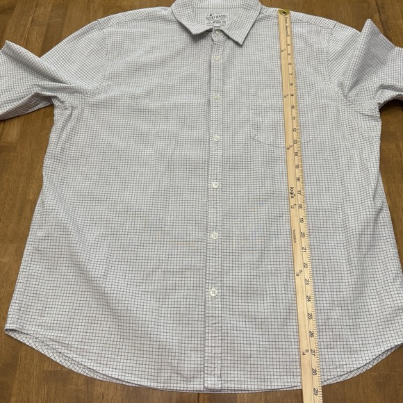 Lucky Brand shirt men's XL preppy plaid classic‎ beachy coastal nautical work - Picture 8 of 13